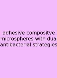 Adhesive Compositve Microspheres With Dual Antibacterial Strategies
