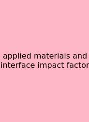 Applied Materials And Interface Impact Factor