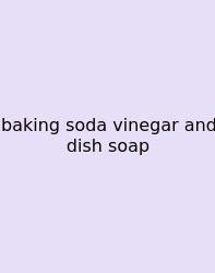 Baking Soda Vinegar And Dish Soap