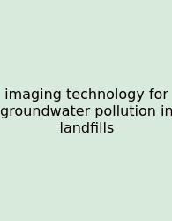 Imaging Technology For Groundwater Pollution In Landfills