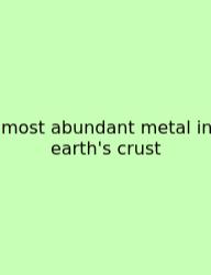 Most Abundant Metal In Earth's Crust