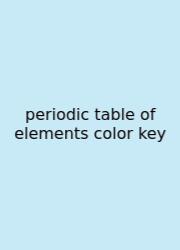 Periodic Table Of Elements Color Key