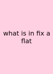What Is In Fix A Flat